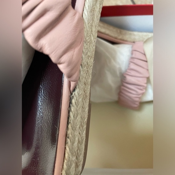 NEW Staud Espadrille Ruched Sandals in Dark Blush Size 9 - Picture 5 of 8